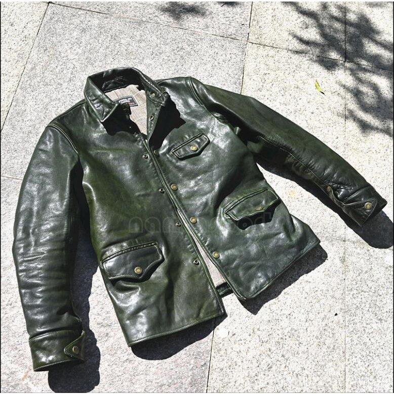 紳士服 馬の皮 かなり古くする レトロ 革のジャケット メンズ 紳士服 馬の皮 かなり古くする レトロ 革のジャケット メンズ