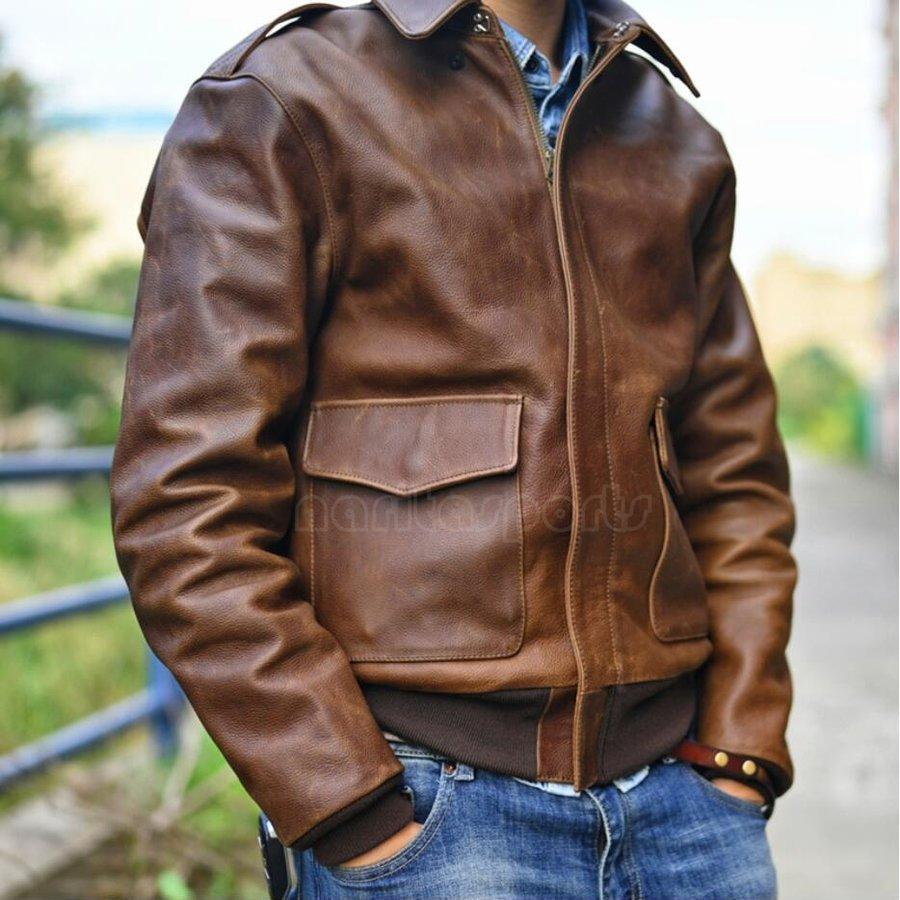 メンズ トップレイヤー G1A2 ショートジャケット 本革ジャケット 上層