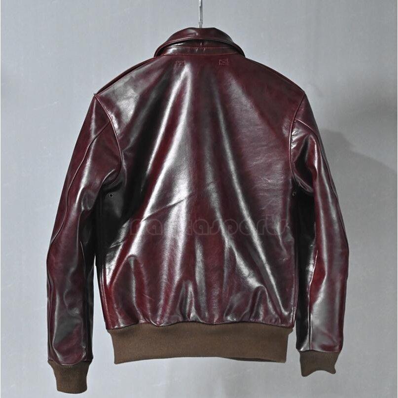 LeatherJacketフライトジャケットA-2 本革 韓国製 赤茶 L 楽天市場】a-2フライトジャケットの通販