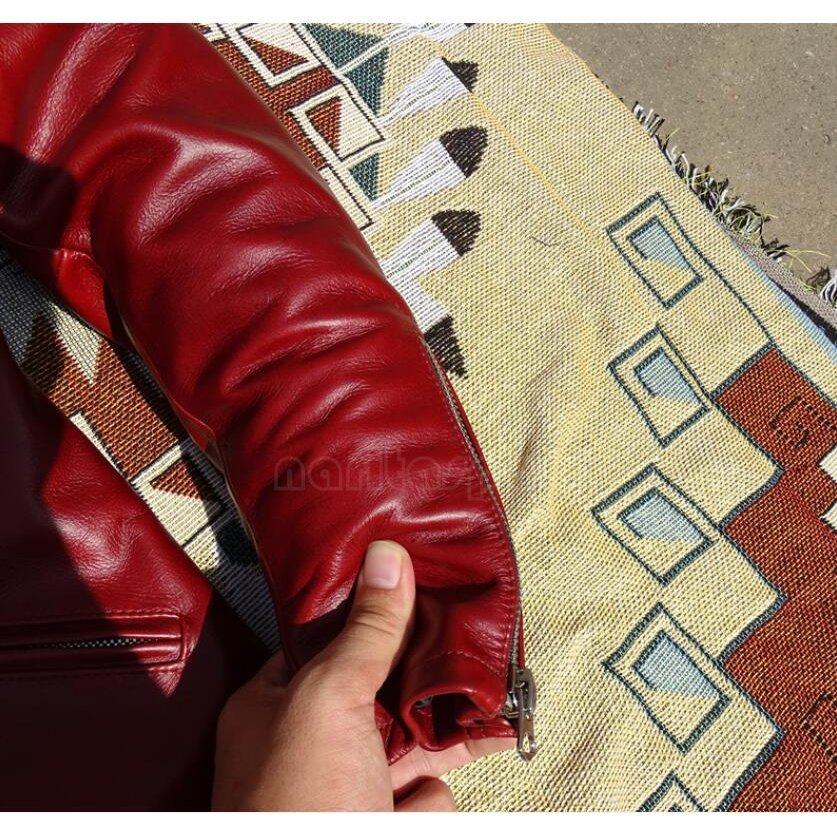 ヴィンテージ　赤　レザージャケット　Sサイズ　ウィメンズ Amazon | ☆COOLマニア〜必見 アメリカンセレブ愛用 同型 本革