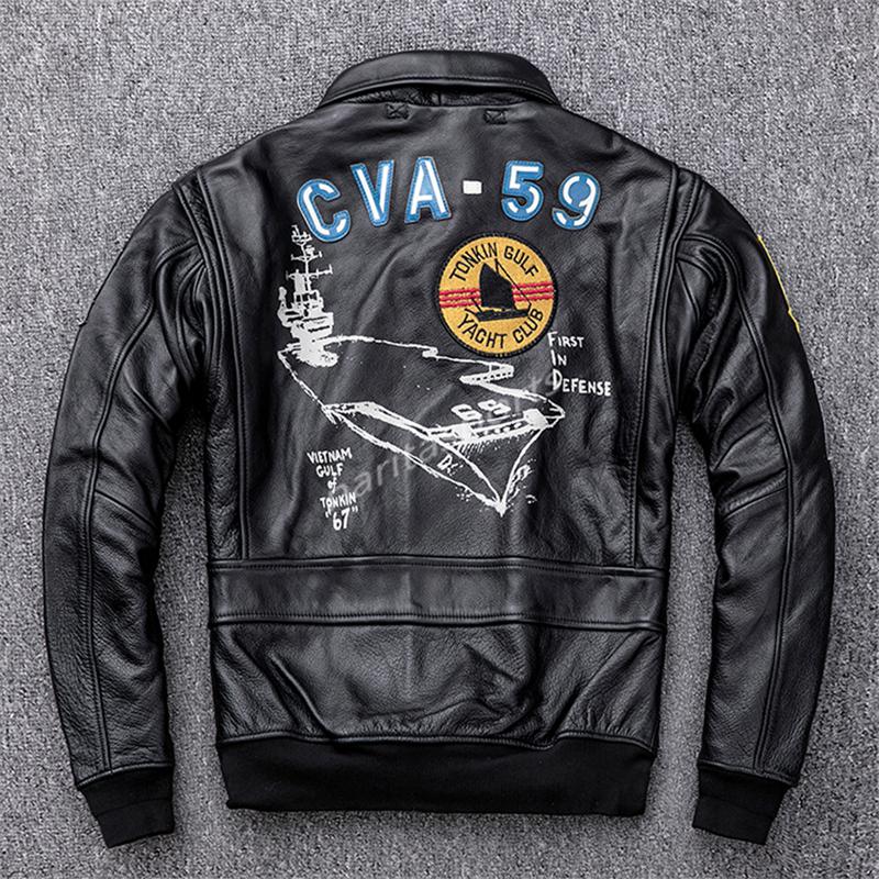 1930's海軍航空 G1 フライトジャケット刺繍ワッペン ブルゾン MA-1革