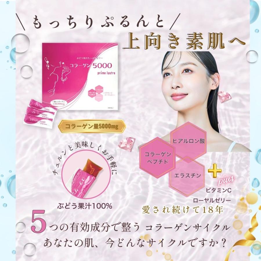 コラーゲンゼリー プリムラスター 30本 1本に低分子コラーゲン5000mg