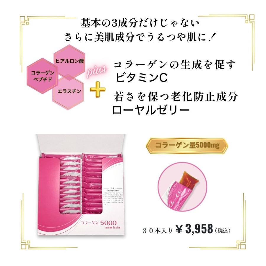 コラーゲンゼリー プリムラスター 30本 1本に低分子コラーゲン5000mg