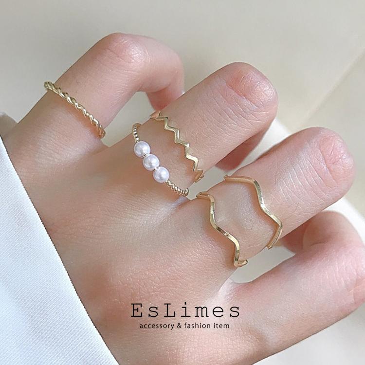 ゴールドリング 5個セットThin Ring 5 Set 【楽天市場】5点セット リングの