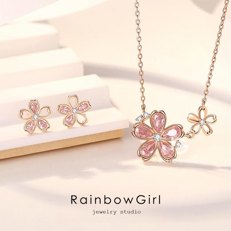 RainbowGirl ジュエリーセット 福袋 ネックレス ピアス レディース