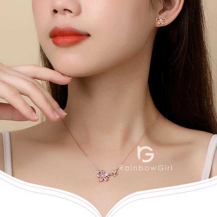 RainbowGirl ジュエリーセット 福袋 ネックレス ピアス レディース