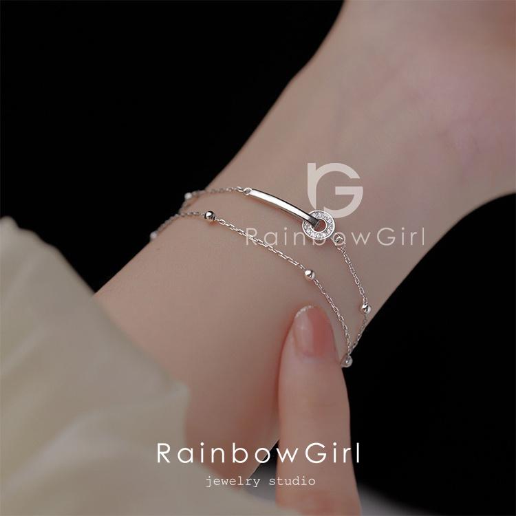 RainbowGirl(アクセサリー) 2連ブレスレット レディース バー RainbowGirl(アクセサリー) 2連ブレスレット レディース バー