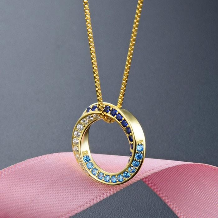 ネックレス レーディス リング 3色 贅沢36粒 カラフル リングネックレス 誕生日プレゼント ホワイトデーお返し 女性 人気_2