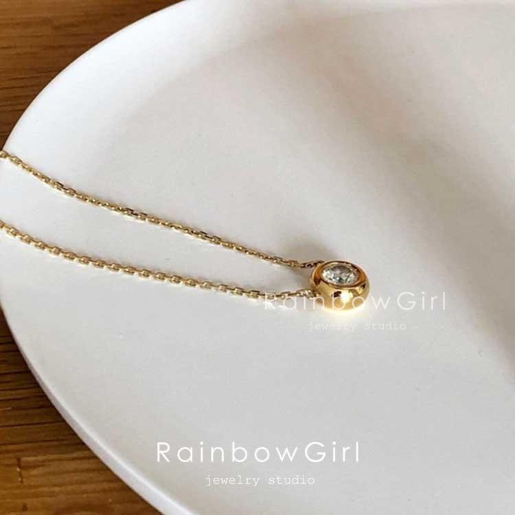 ネックレス レディース 一粒 CZダイヤ 0.45ct 定番 シンプル ネックレス レディース 一粒 CZダイヤ 0.45ct 定番 シンプル