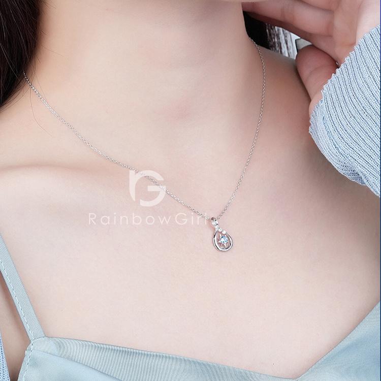 RainbowGirl 新春セール ネックレス レディース しずく 雫 ドロップ
