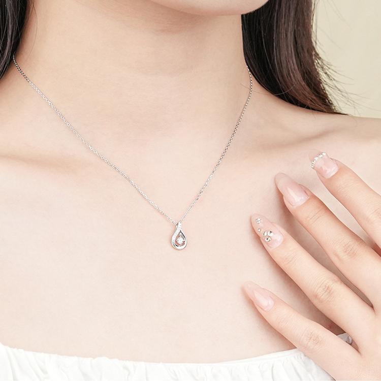 RainbowGirl ネックレス レディース 選べる しずく 雫 ドロップ ブルー