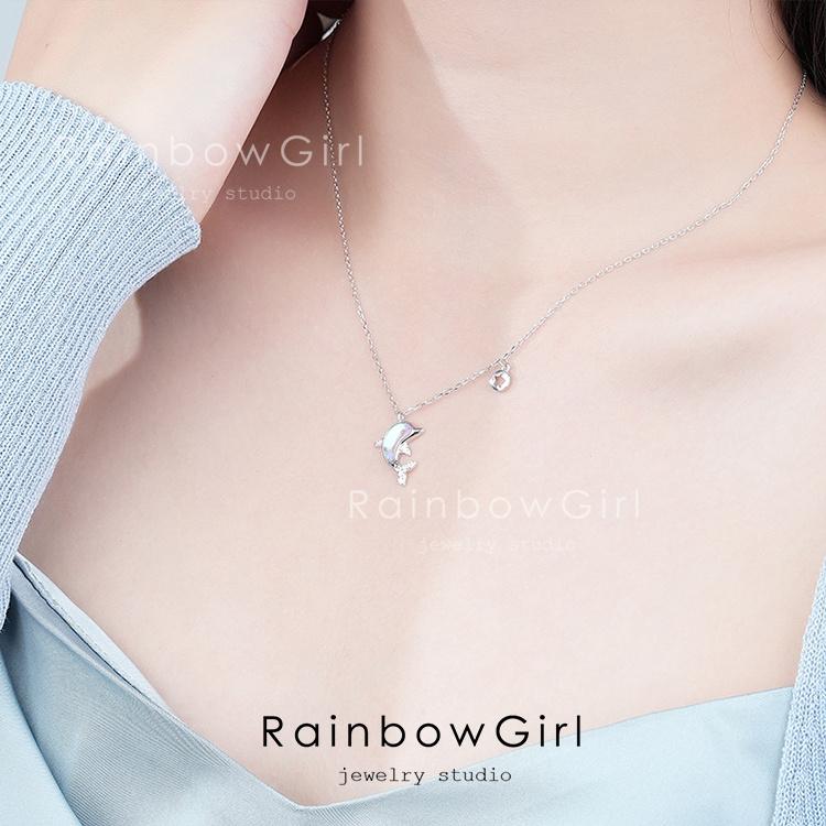 RainbowGirl ネックレス レディース イルカ ハワイアン ドルフィン 星 