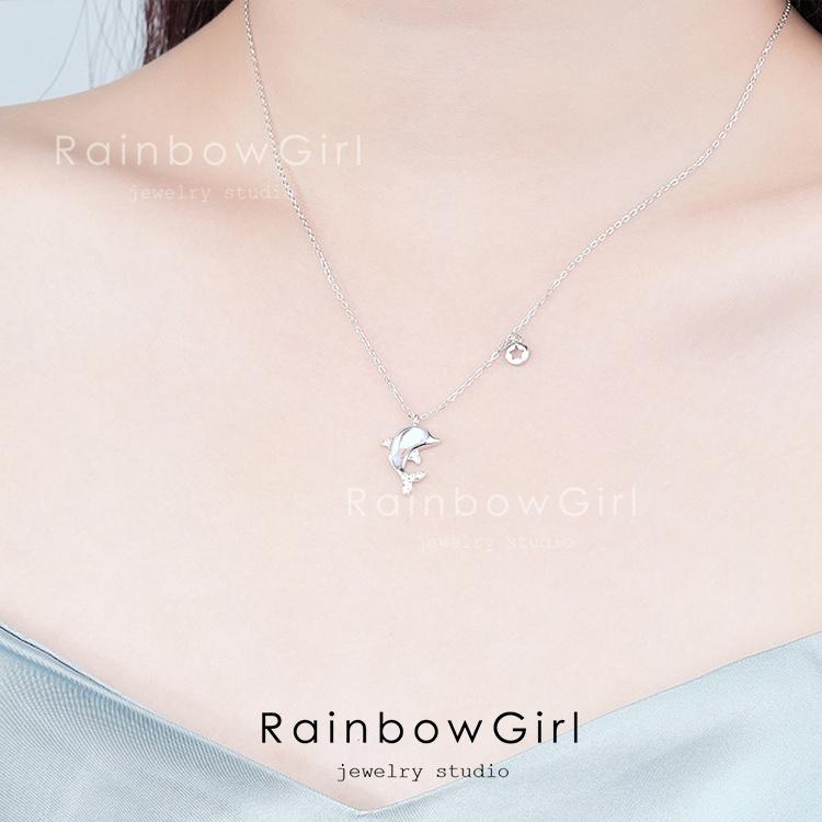 RainbowGirl ネックレス レディース イルカ ハワイアン ドルフィン 星