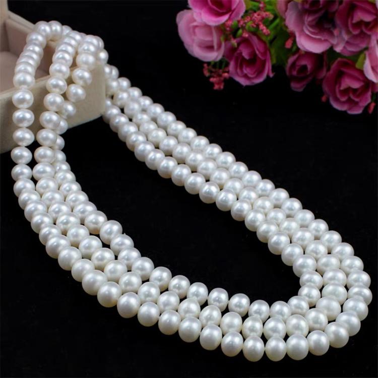 ロングパールネックレス レディース 8mm 2連 3連 150cm 冠婚葬祭 ロングパールネックレス レディース 8mm 2連 3連 150cm 冠婚葬祭