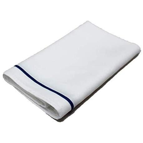 日本製 グラスタオル 綿100％ 45×80 プロ用 業務用 (青線, 10枚) | 