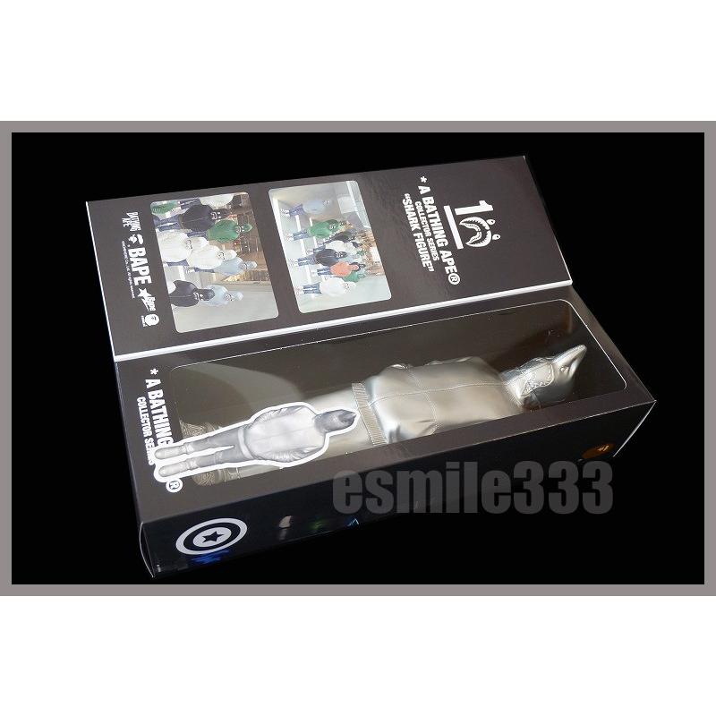 2015　BAPE SHARK FIGURE SILVER/エイプ　シャーク　テリヤキ星人 SHARK FIGURE