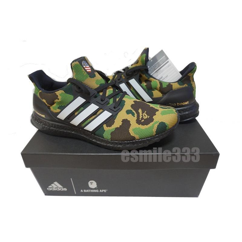 新品 国内黒タグ F35097 ADIDAS ULTRA BOOST BAPE A BATHING APE CAMO アディダス ウルトラブースト ア ベイシング エイプ US9.5/27.5cm｜esmile444