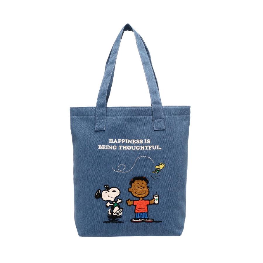 新品 STARBUCKS x PEANUTS トートバッグ ブルー PEANUTS Franklin /スタバ スターバックス ピーナッツ