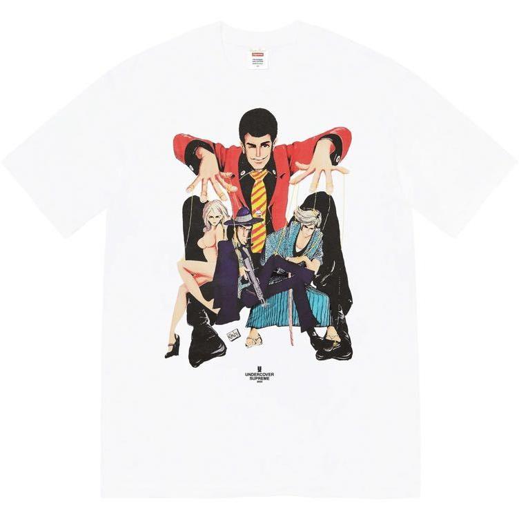 新品 Supreme x UNDERCOVER Lupin Tee シュプリーム アンダーカバー ルパン Tシャツ WHITE (XL