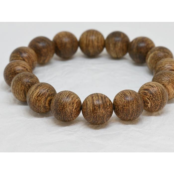 ベトナム産 高級 天然香木 沈香 数珠 ブレスレット 14g 11mm 伽羅良香 ベトナム産沈香数珠 数珠玉 腕輪 念珠 12mm玉 約14g／伽羅 沈香 香