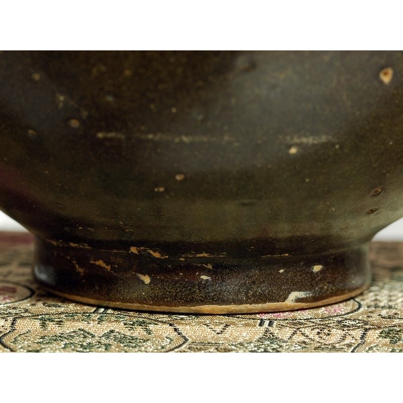 中国　銅覆輪　天目茶碗　時代箱付　V　3442 中国 銅覆輪 天目茶碗 時代箱付 V 3442 最新最全の 中国 3442 V