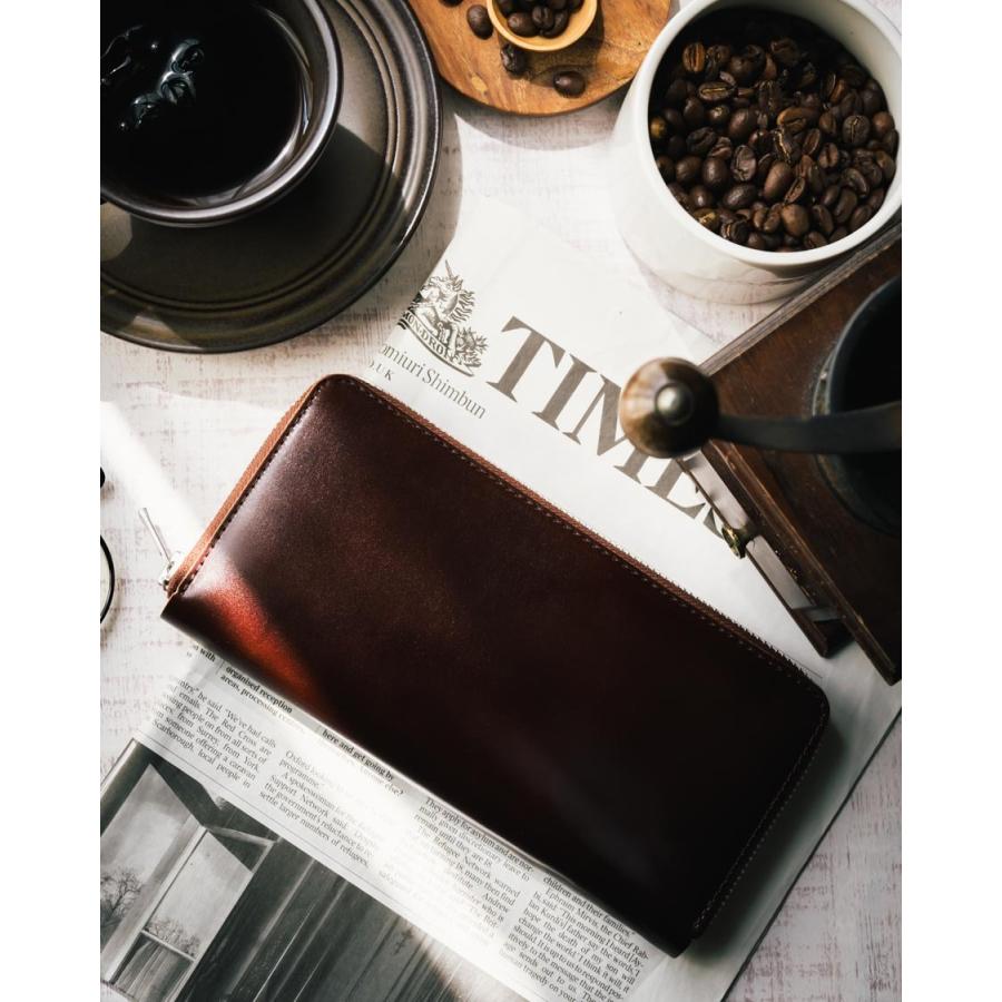 コードバン 長財布 メンズ ラウンドファスナー 財布 新喜皮革 馬 コードバン 長財布 メンズ ラウンドファスナー 財布 新喜皮革 馬