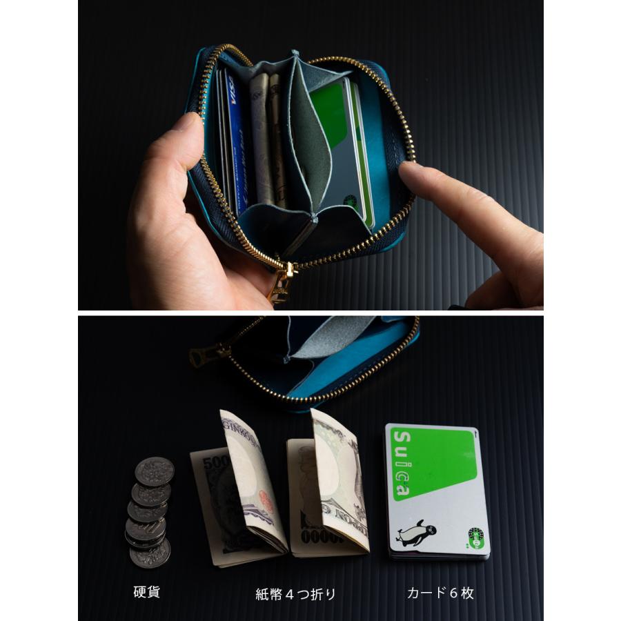 コンパクトウォレット コードバン グリーン 新喜皮革 財布 キャッシュレス 黒 楽天市場】L字ファスナーウォレット コードバンフラグメント