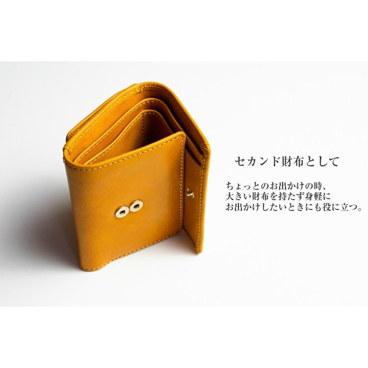 ミニ財布 三つ折り レディース メンズ 本革 革 財布 小さい コンパクト