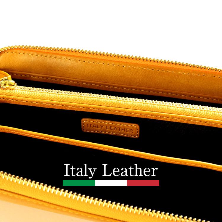 イタリア革 ファスナー長財布 レディース 財布 長財布 レディース ラウンドファスナー ブランド革 財布 イタリアン