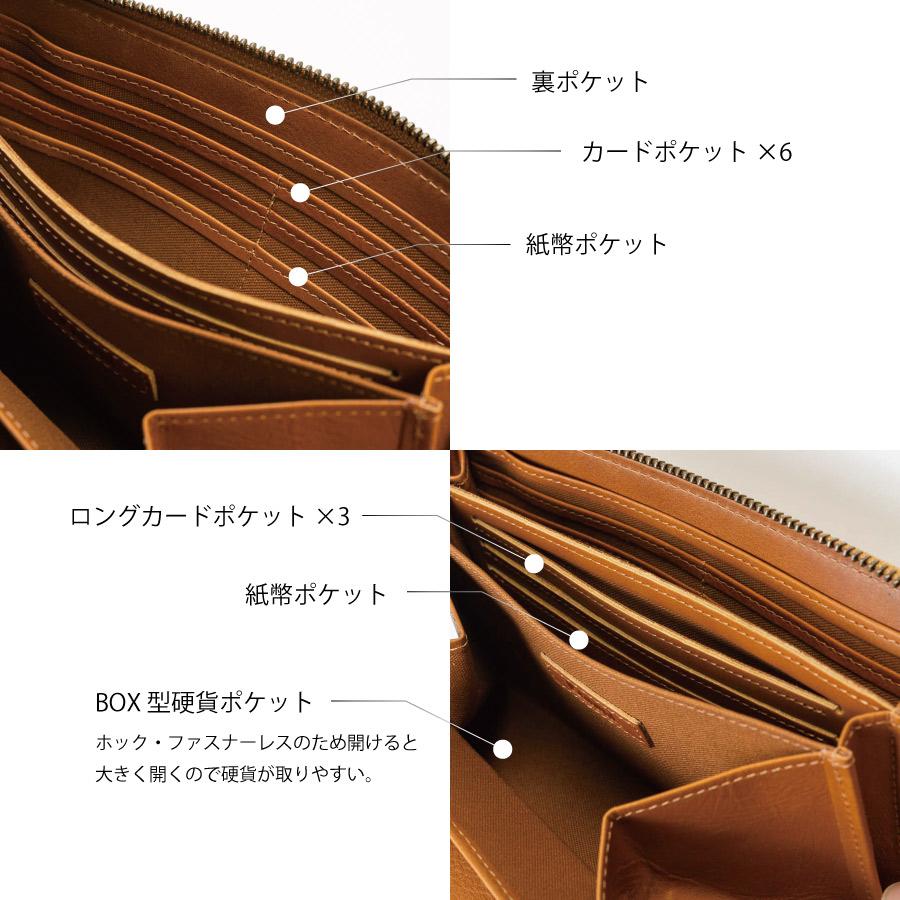 kanmi（カンミ） 長財布 レディース ラウンドファスナー 本革 大容量