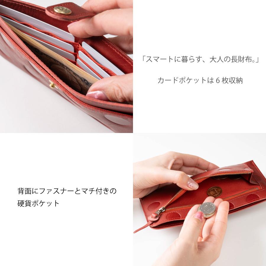 kanmi 長財布 レディース 薄型 本革 日本製キャンディ スリム