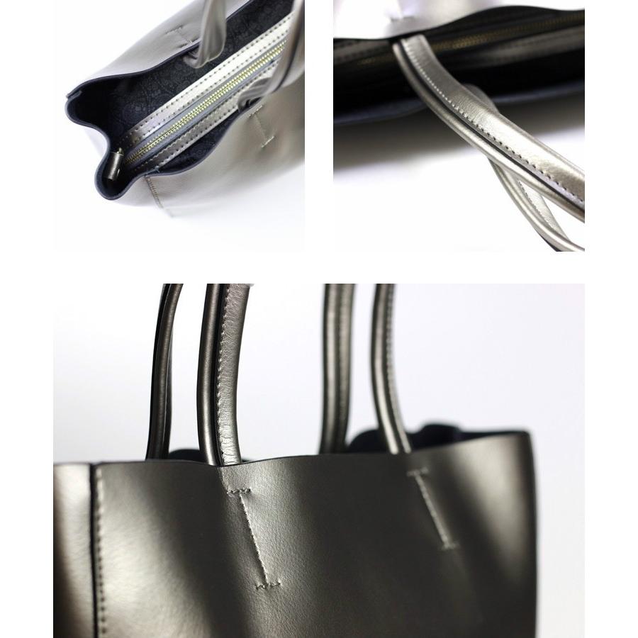 トートバッグ レディース 牛革 レザー 大人女子 大き目 ファスナー付き