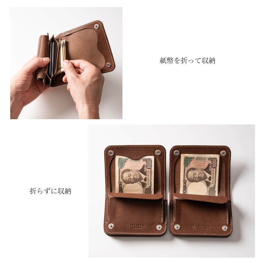 トラッカーウォレット 財布 メンズ 本革 栃木レザー ミドル ヌメ革