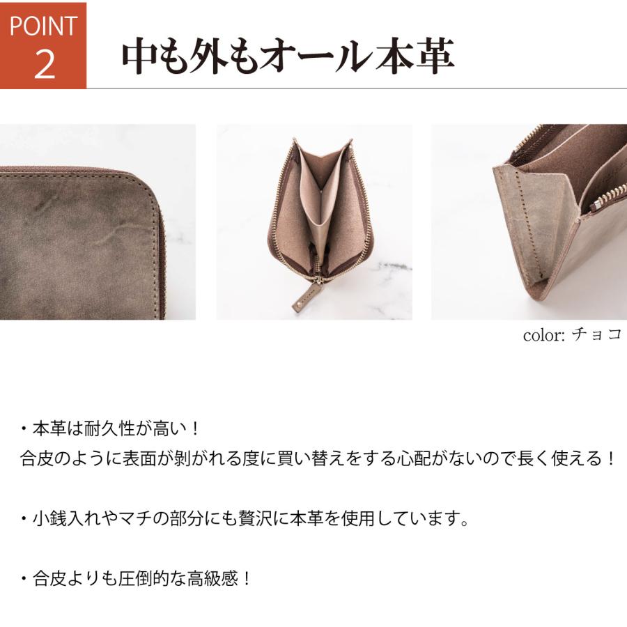 ミニ財布 メンズ レディース L字ファスナー 本革 革 薄い 薄型 スリム
