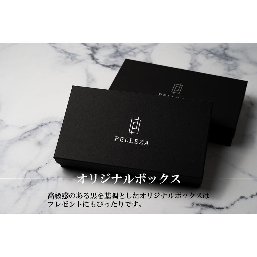 長財布 メンズ 本革 PELLEZA 栃木レザー ヌメ革 財布 ラウンド