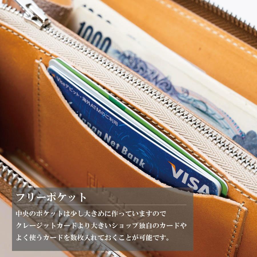 長財布 メンズ 本革 PELLEZA 栃木レザー ヌメ革 財布 ラウンド