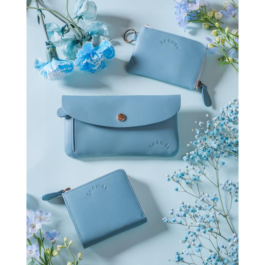 kanmi（カンミ） 二つ折り 財布 本革 革 レディース L字ファスナー