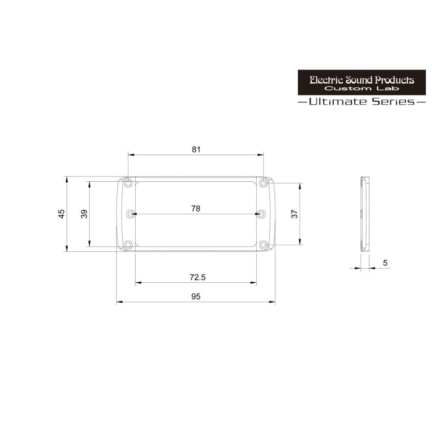 ESP Beveled PU Ring Flat-2F Aluminum 全17色の画像