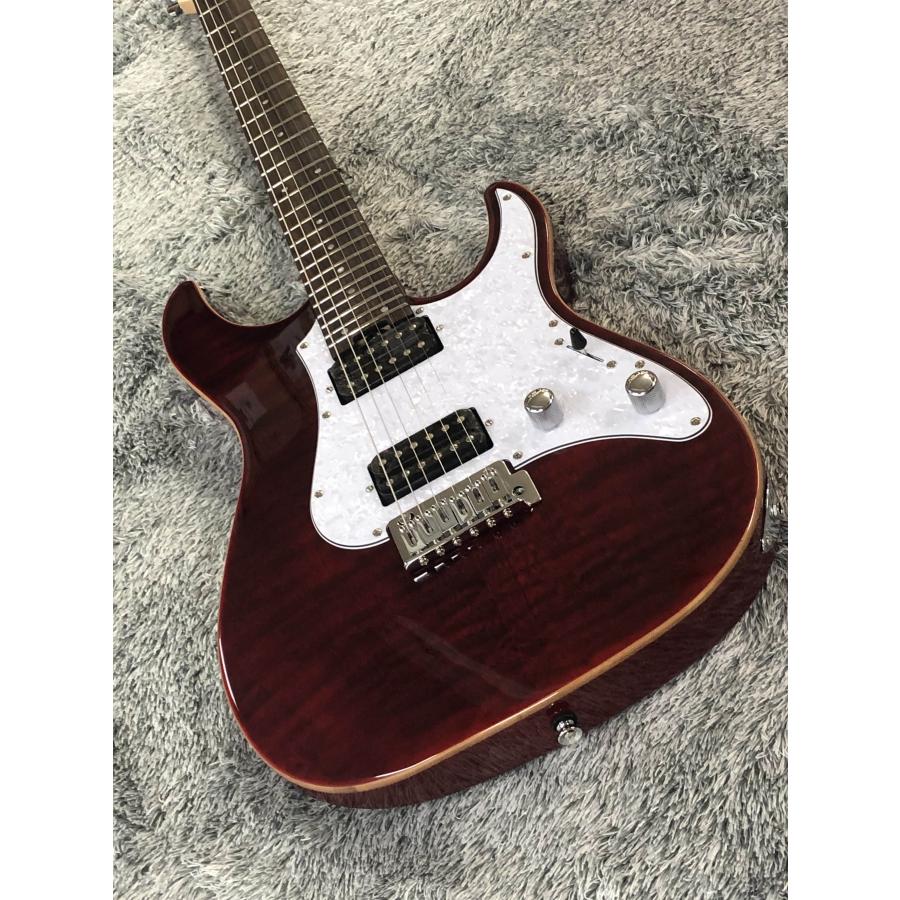 【YAHOOショッピング限定ワンオフ仕様】 G-SNAPPER-CTM See Thru Red(2ハムバッカー仕様＆コイルスプリットスイッチ付) シリアルNO.GC2603113の画像