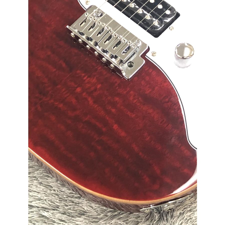 【YAHOOショッピング限定ワンオフ仕様】 G-SNAPPER-CTM See Thru Red(2ハムバッカー仕様＆コイルスプリットスイッチ付) シリアルNO.GC2603113の画像