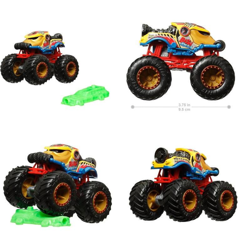 コレクション品✨ミニカー モンスタートラック 電車フィギュア まとめ売り MATTEL（マテル） ホットウィール モンスタートラック 1:64アソート