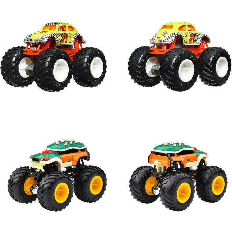 コレクション品✨ミニカー モンスタートラック 電車フィギュア まとめ売り MATTEL（マテル） ホットウィール モンスタートラック 1:64アソート