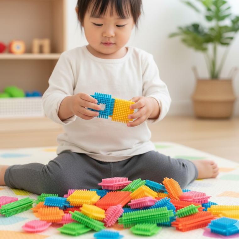 ペタペタブロック 101ピース 日本製 知育ブロック ブロックおもちゃ 3