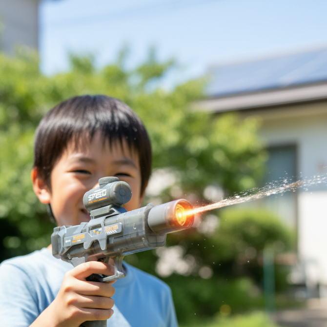 電動ライトニングフラッシュウォーターガン 水鉄砲 電動ウォーターガン