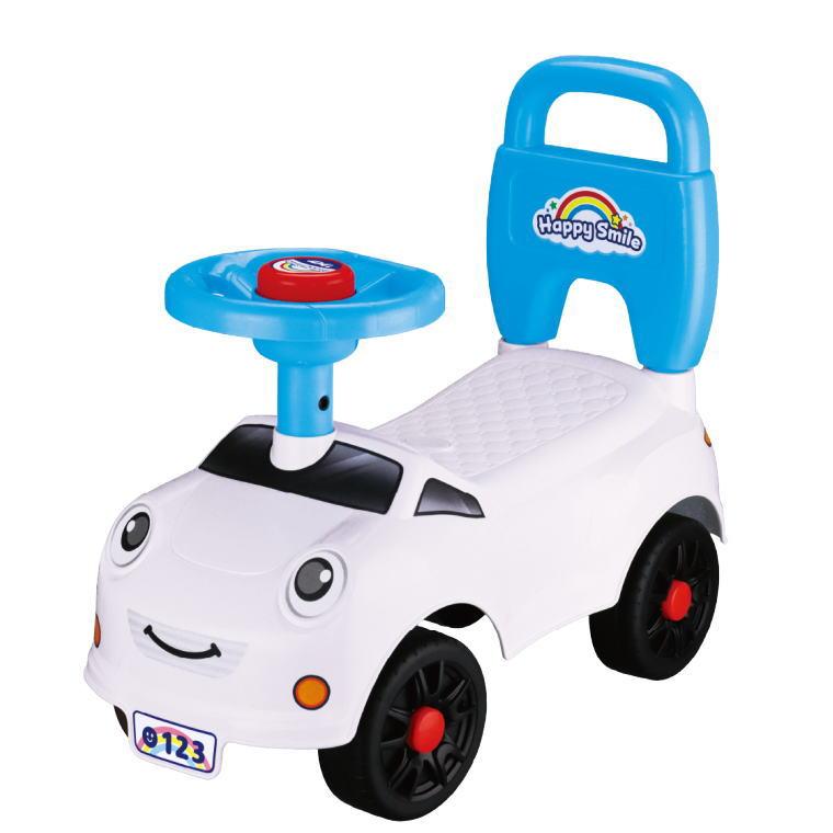 ハッピースマイル号 乗用玩具 足けりカー ホワイト 車のおもちゃ 室内