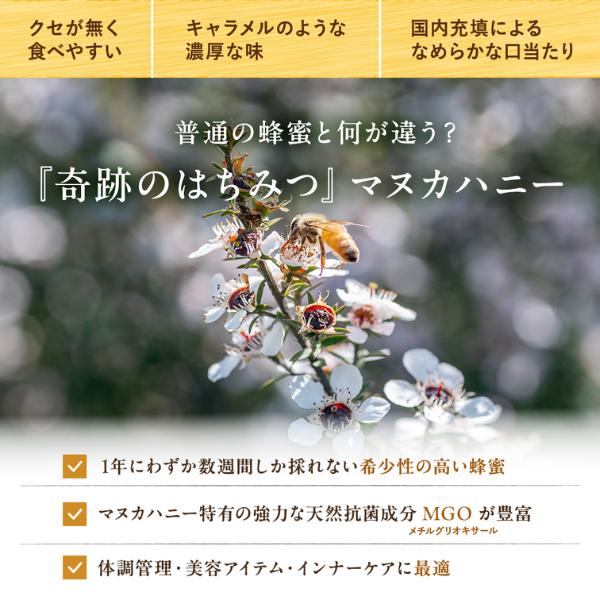 BeeMe マヌカハニー MGO514+ UMF15+ げんきびよりのマヌカハニー400g