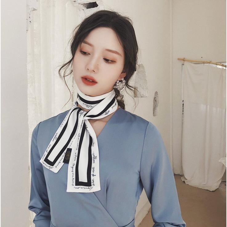 スカーフ 巻き方 首元 リボンスカーフ 春 ブランド レディース 大判 ロングスカーフ ネックスカーフ バッグスカーフ オシャレ リボン シルクのような肌ざわり Especially 4 優 通販 Yahoo ショッピング