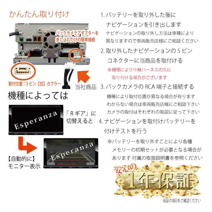 サイバーナビ 2017年【 パイオニア カロッッェリア バックカメラ 変換