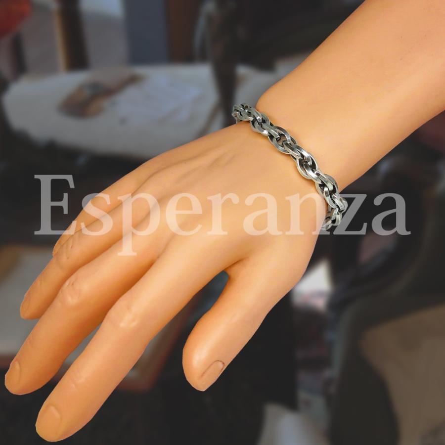 シルバー925 ブレスレット Silver925 オシャレな メンズ レディース 共用 フリーサイズ ラッピング有り プレゼントに Busv02 1 Esperanza 通販 Yahoo ショッピング