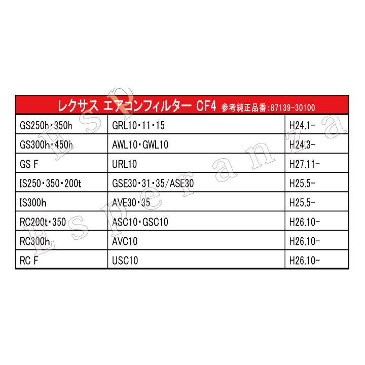 レクサス（LEXUS） 高密5層【 レクサス エアコンフィルター 活性炭入
